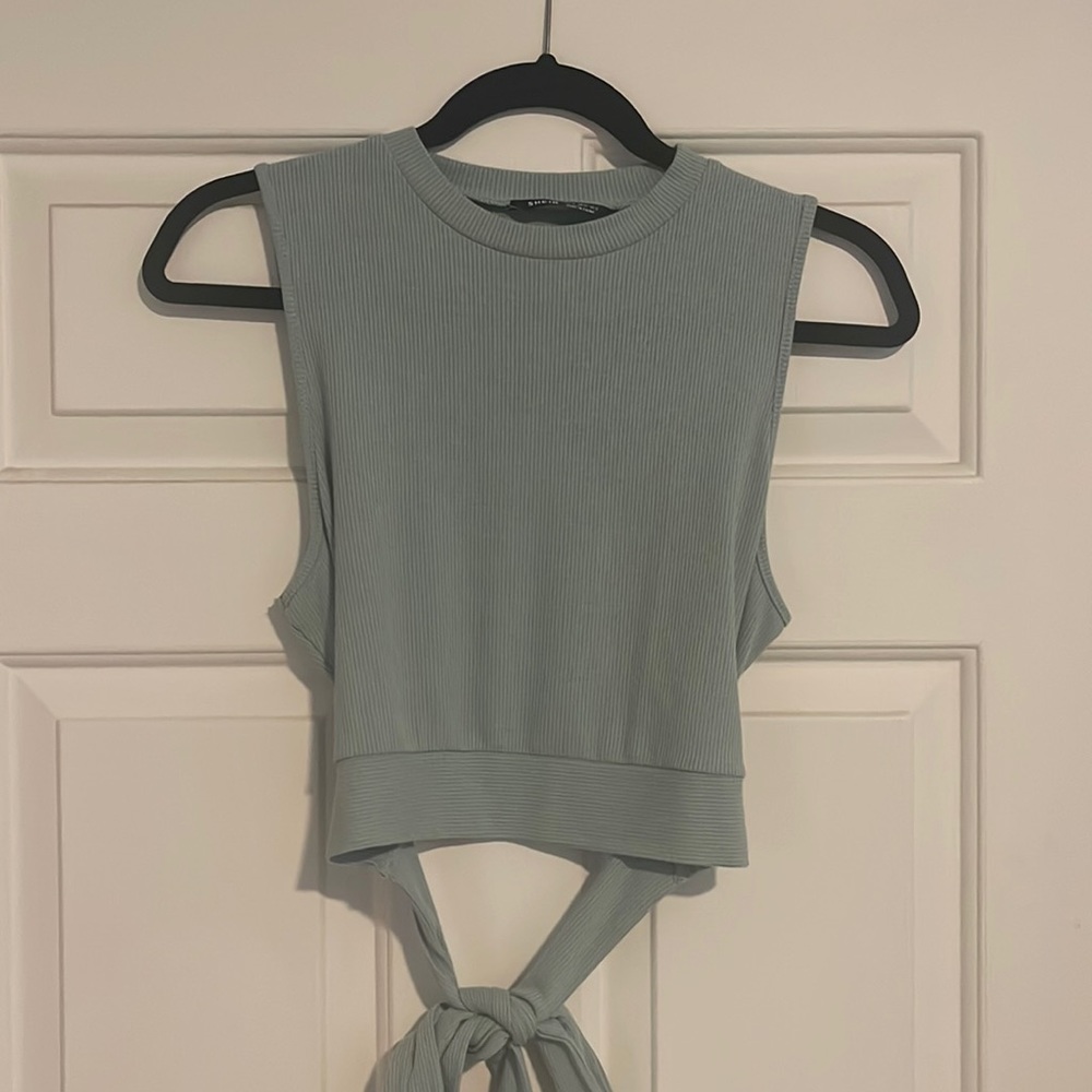 SHEIN Women’s Tie Back Crop